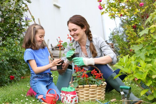 Lush and vibrant garden maintained by Erith gardening services